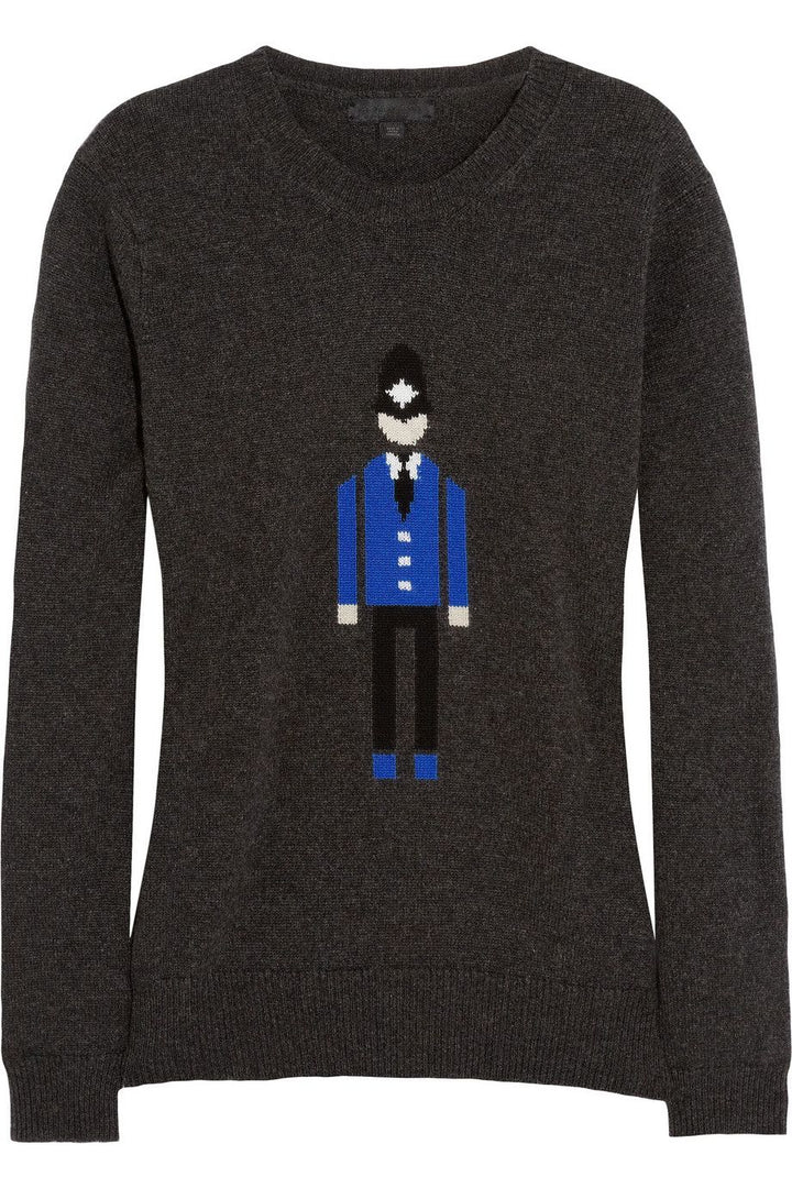 BURBERRY PRORSUM Intarsia Cashmere Jumper Sweater Bobby Policeman LADIES