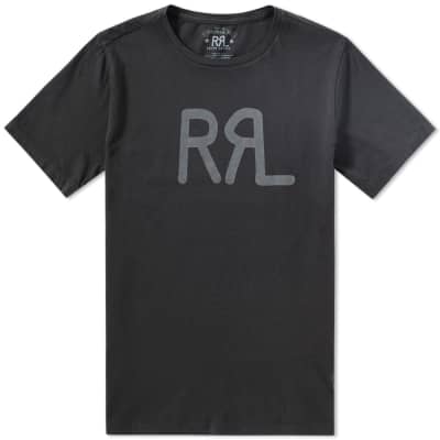 Ralph Lauren RRL Cotton T-Shirt Faded Black Canvas Womens ladies