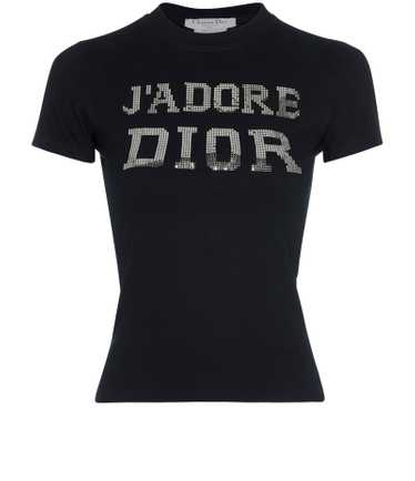 Christian Dior J'Dior Vintage Embellished T shirt Size F 36 UK 10 US 4 ladies