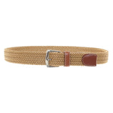 LORO PIANA Belt with braiding Leather Brown Size 105 / 42 Men