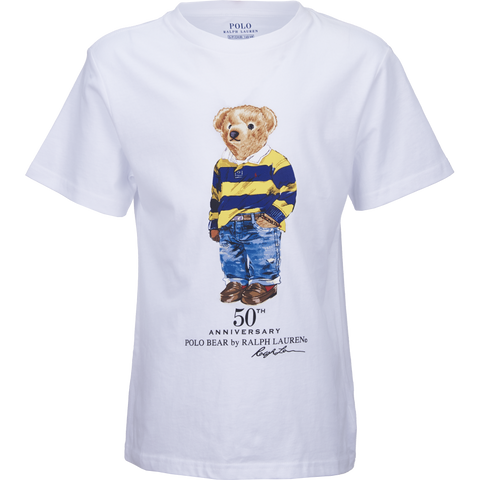 Polo Ralph Lauren 50th Anniversary Bear T Shirt White LIMITED EDITION Size Small men