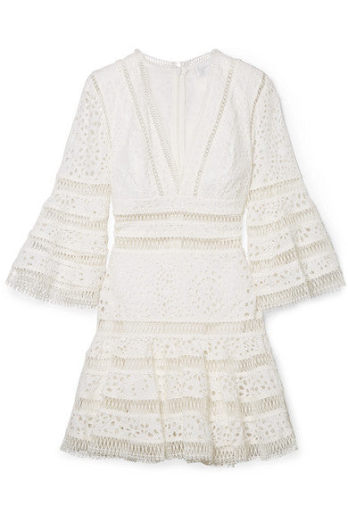 ZIMMERMANN Lovelorn broderie anglaise cotton mini dress Ladies