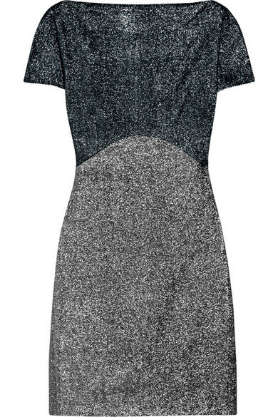 VICTORIA BECKHAM RUNAWAY COUTURE METALLIC SHIFT DRESS LADIES