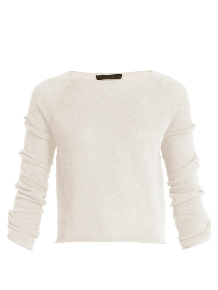 THE ROW Women's JIAN White Cashmere Crewneck Sweater Jumper Size S Small Ladies