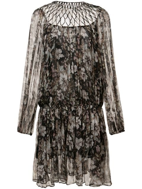 ZIMMERMANN gossamer lattice drawn silk dress Ladies