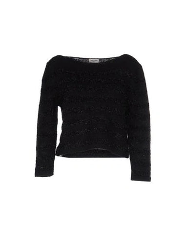 Saint Laurent Black Wool-Mohair open knit pullover sweater SOLD OUT Size S small ladies