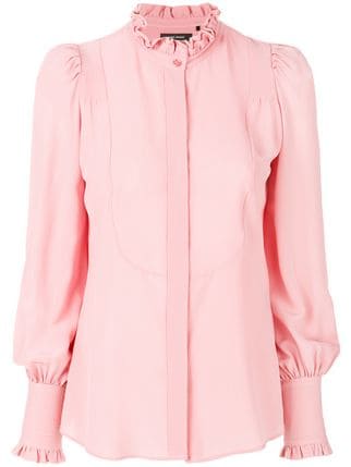 Isabel Marant Sloan Victorian silk shirt pink Ladies