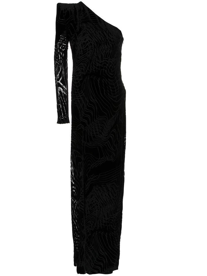 Tufi Duek one shoulder evening dress Size F 36 UK 8 US 4 S Small ladies