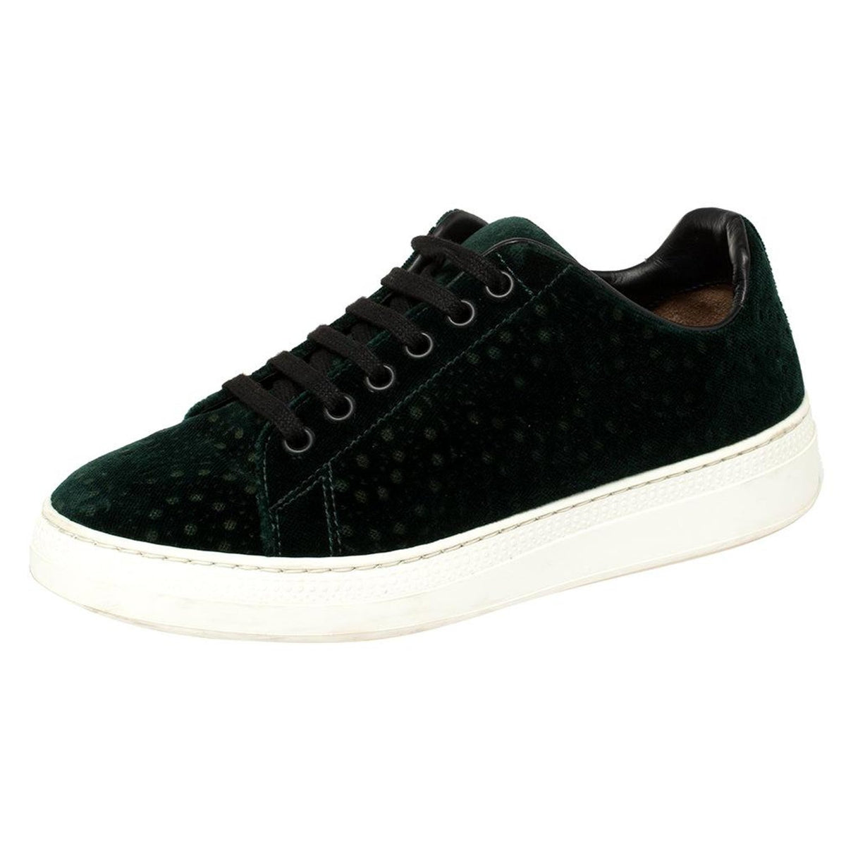 Azzedine Alaia LASER-CUT Velvet Lace Up Sneaker Trainers Size 35 US 5 UK 2 ladies