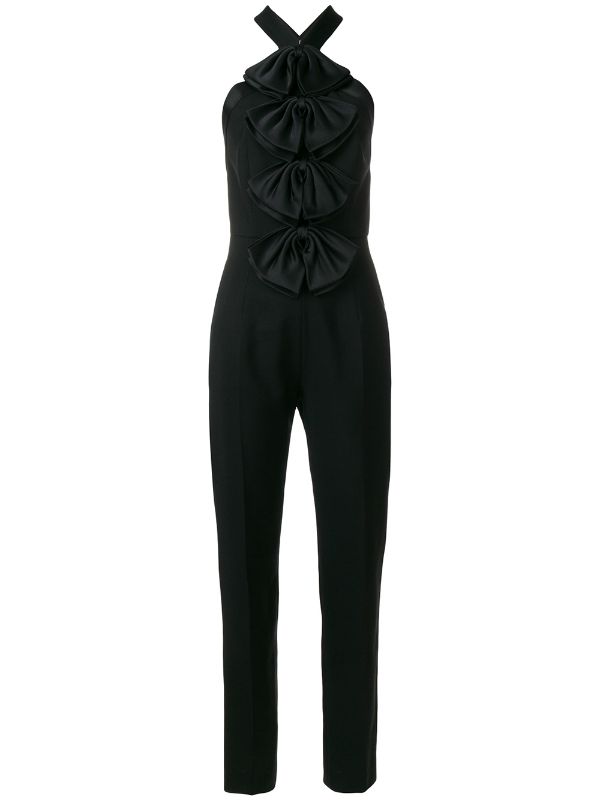 Givenchy 2021 wool halter bow jumpsuit MOST WANTED Size XXS US 0 UK 4 ladies