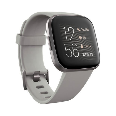 Fitbit Versa 2 Smart Watch - Grey Alu / Stone Band men