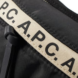 A.P.C. Lucille Leather-Trimmed Logo-Print Nylon Belt Bag Men