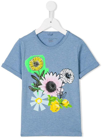 Stella McCartney KIDS Girls' Flower Print Lolly T shirt 8 Years old Children