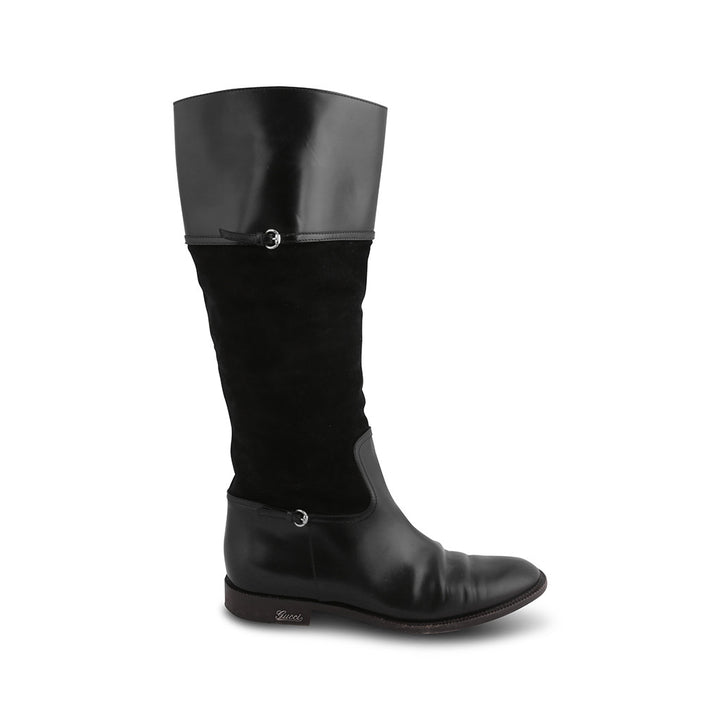 GUCCI SUEDE KNEE- HIGH BOOTS Size 38 UK 5 US 8 Ladies
