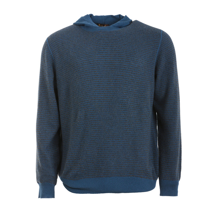 Loro Piana Hoodie Cashmere Downtown Pull Jumper Sweater Size 54 or XL Made in Italy 2,000$ Men