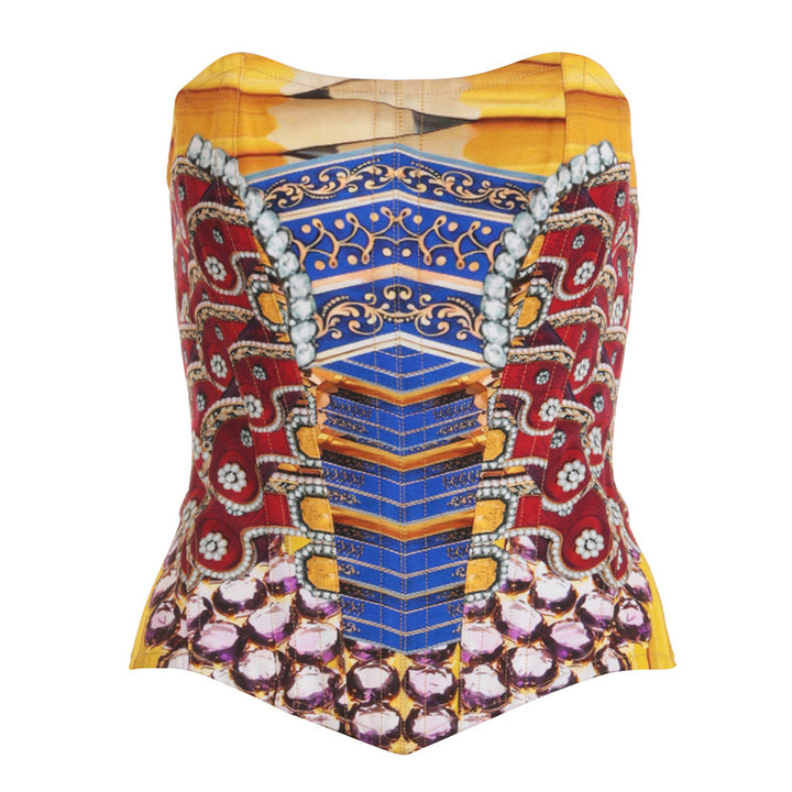 Mary Katrantzou Tube Top in Multicolor Size UK 10 S Small Ladies
