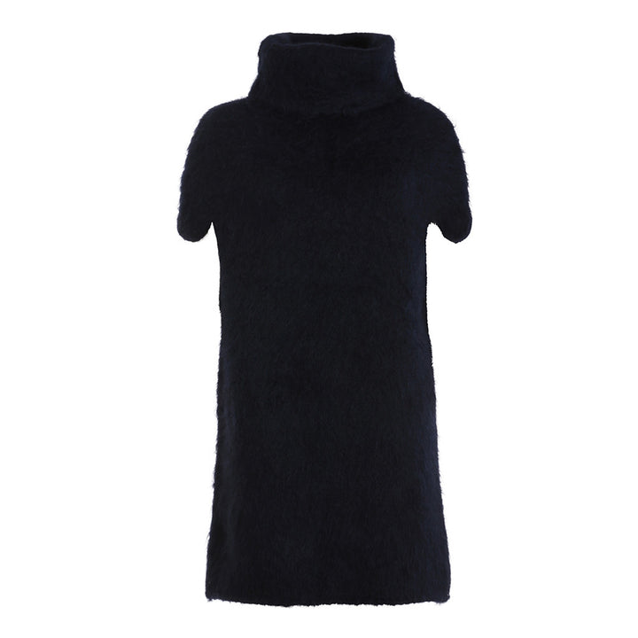 MAISON MARTIN MARGIELA MOHAIR CAP-SLEEVE KNIT SWEATERDRESS SIZE 1 S SMALL LADIES