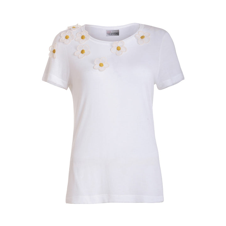 RED VALENTINO SHORT SLEEVE TOP SIZE M MEDIUM LADIES
