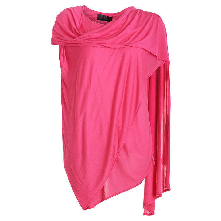 ALEXANDER MCQUEEN MCQ SLEEVELESS DRAPED TOP PINK SIZE M MEDIUM