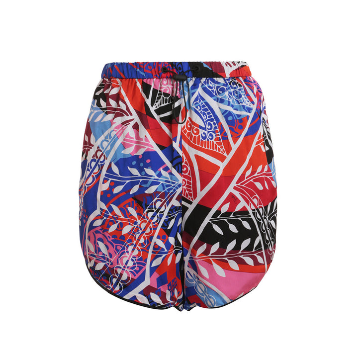 EMILIO PUCCI I 40 UK 8 US 6 S Small SILK MINI SHORTS MULTI COLOR PRINT NEW WITH TAGS LADIES