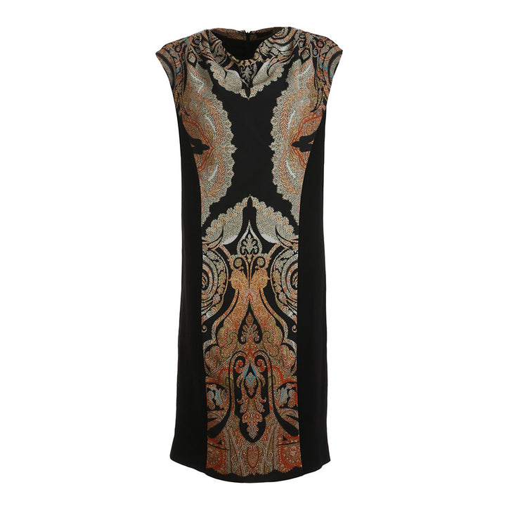 ETRO MILANO PAISLEY PRINT SLEEVE DRESS SIZE I 42 UK 10 US 6 Ladies