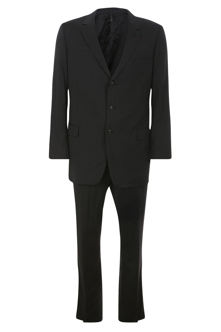 CHRISTIAN DIOR WOOL STRIPED TWO-PIECE SUIT SIZE I 56  US 46 XXL MEN