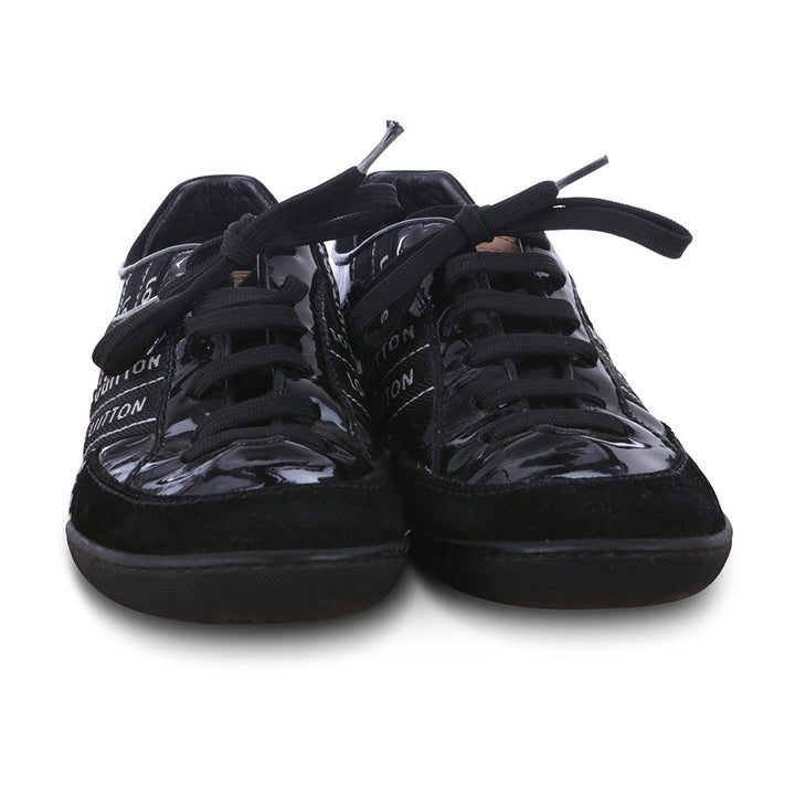 LOUIS VUITTON LEATHER SUEDE LOW-TOP SNEAKERS TRAINERS SIZE 36 LADIES