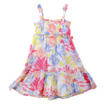 MARC JACOBS LITTLE MARC JACOBS GIRLS' FLOWER PRINT A-LINE DRESS SIZE 6 YEARS OLD CHILDREN
