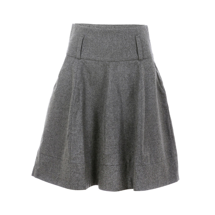 BRUNELLO CUCINELLI CASHMERE WOOL A-LINE SKIRT I 40 US 4 UK 8 LADIES