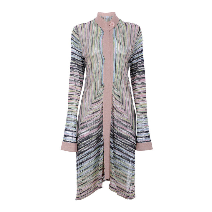 Missoni KNIT GOLD INSERT LONGLINE CARDIGAN S SMALL LADIES