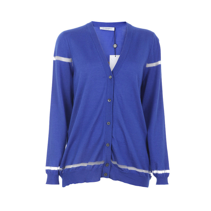Viktor & Rolf Women's Knitwear Silk Cashmere Cardigan Size L Large New with Tags Ladies