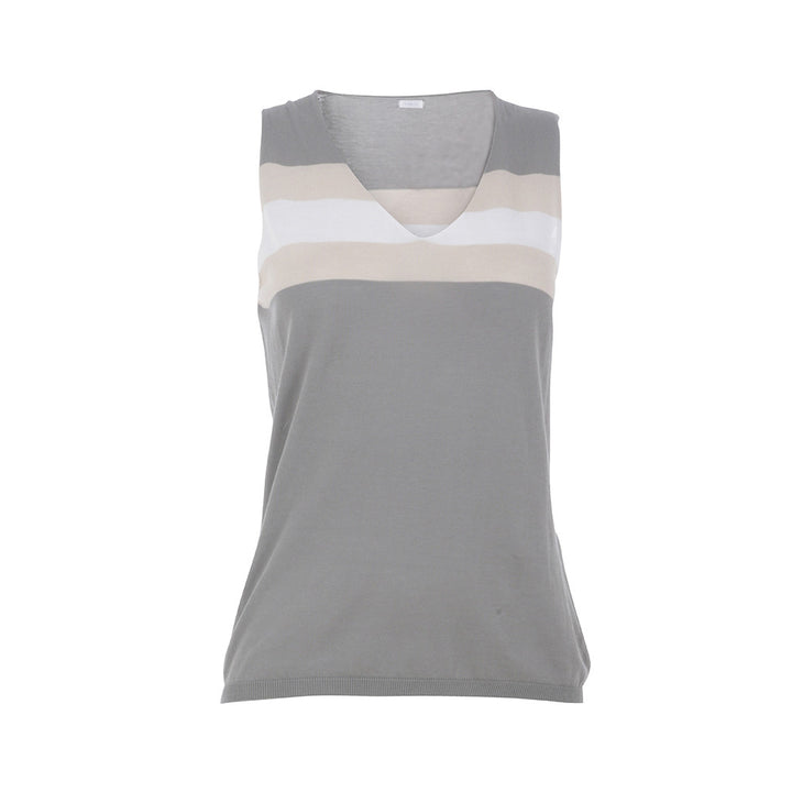MALO SLEEVELESS KNIT TOP SIZE 42 M MEDIUM LADIES