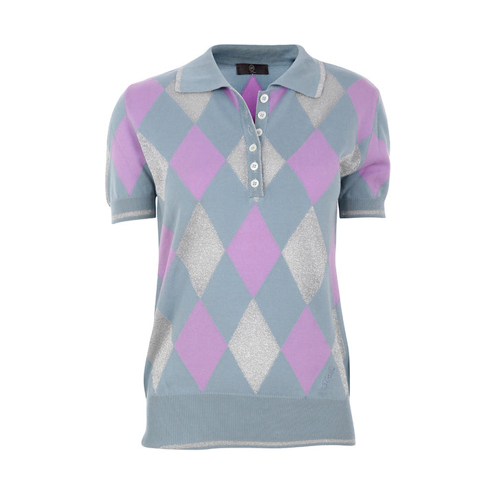 Alexander McQueen McQ SHORT SLEEVE POLO KNIT TOP SIZE M MEDIUM LADIES