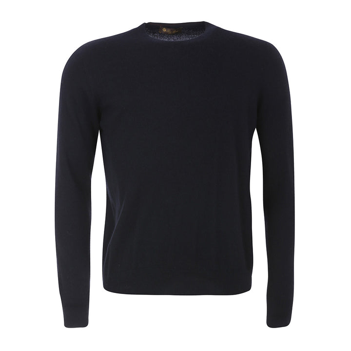 LORO PIANA CASHMERE NAVY BLUE LONG SLEEVE SWEATER JUMPER I 54 US 44 XXL MEN