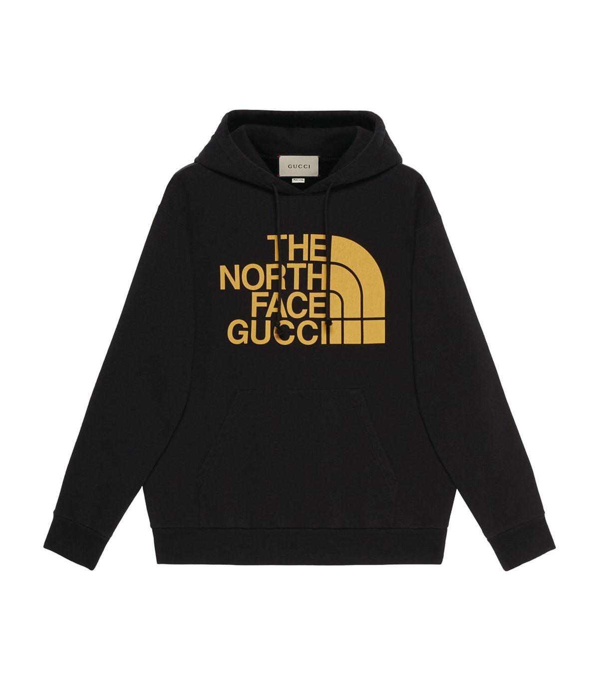 Unisex GUCCI X THE NORTH FACE BLACK YELLOW HOODIE LIMITED EDITIN SIZE XS men