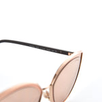 CHANEL Limited Edition 18K Gold Metal Cat Eye Sunglasses 4222 Pink Gold ladies