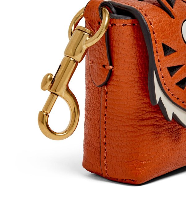 Anya Hindmarch 2022 Tiger textured-leather AirPods case ladies