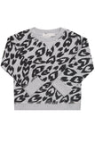 Stella McCartney KIDS Grey Grey Biro Hearts Aggie Sweater Sweatshirt Size 5 year children