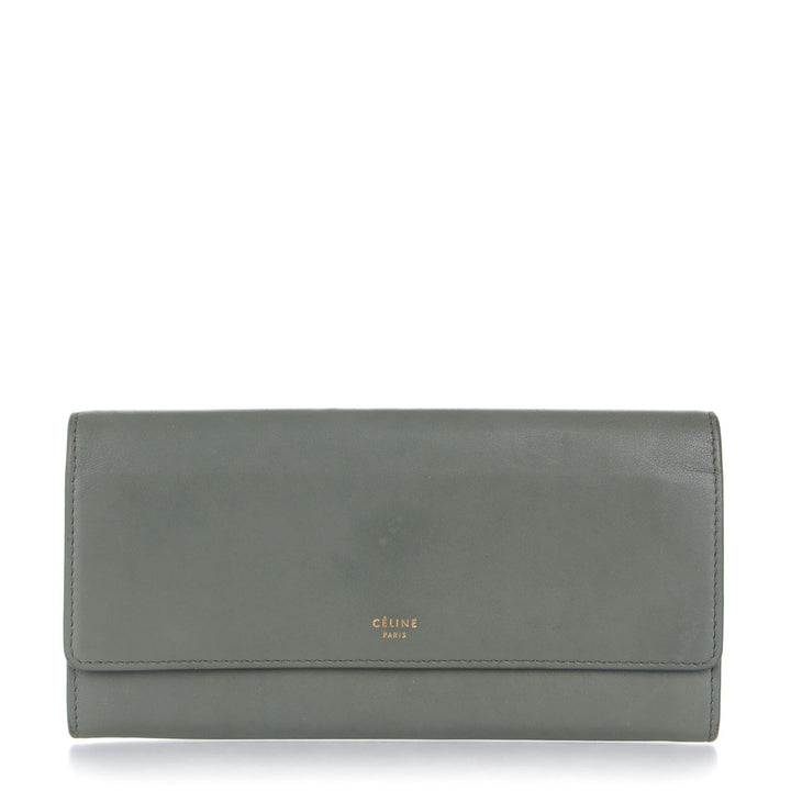 ICONIC CÉLINE Celine Phoebe Philo Lambskin Large Flap Multifunction Wallet ladies