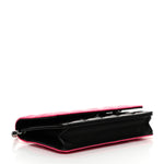 CHANEL 2020 Patent Quilted Bi-Color Wallet On Chain WOC Pink Black Bag Handbag ladies