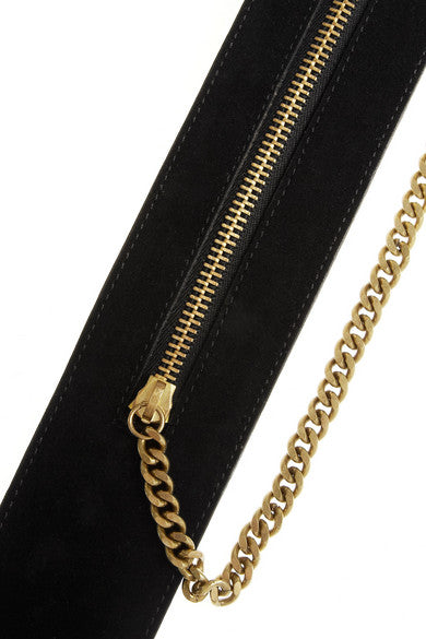 Alexander McQueen McQ Chain and velvet waist belt Ladies