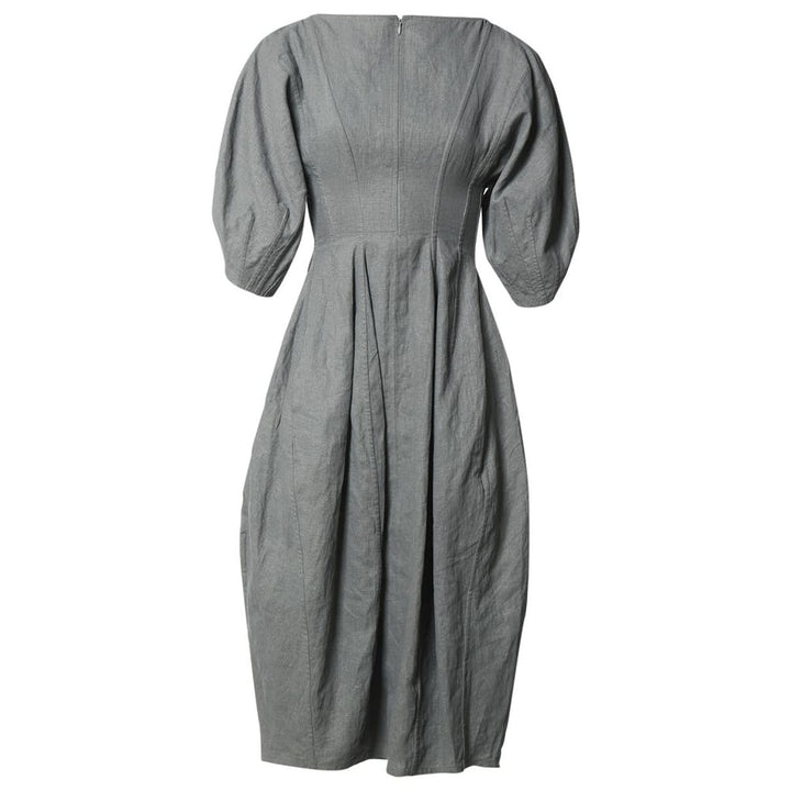 CÉLINE Celine Phoebe Philo Grey Linen Dress Ladies