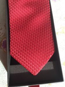 Patek Philippe GENEVE 2014 LIMITED EDITION Champagne Red Silk Tie 100% Authentic NEW PERFECT GIFT MEN