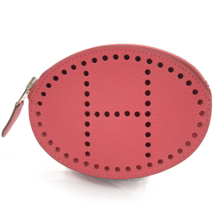 Hermès HERMES Chevre Mysore Evelyne Coin Purse Rose Tyrien ladies