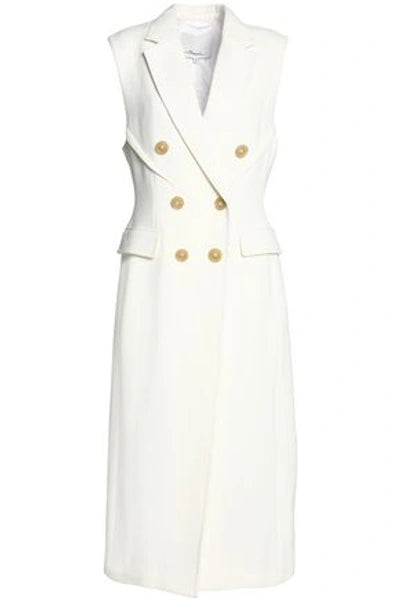 3.1 PHILLIP LIM Sculpted Waist Double Breasted Sleeveless Coat In White Size XS ladies