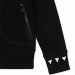 Stella McCartney Kids Fluorescent Cat Cotton Zip-Up Hoodie Black Size 6 years children