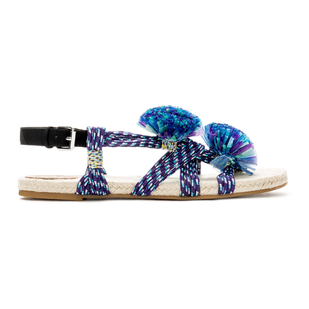 The Most Amazing Bimba Y Lola Blue Strings New Other Pom Poms Flats Sandals 39 ladies