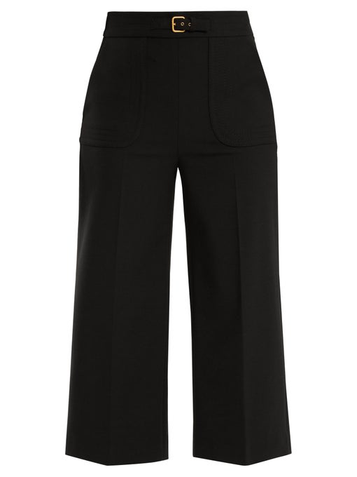 RED VALENTINO BLACK CULLOT WITH BELT DETAIL PANTS TROUSERS SIZE I 38 Ladies