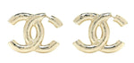 CHANEL 2022 Large CC Earrings Light Gold B22 Ab7576 B07260 ladies