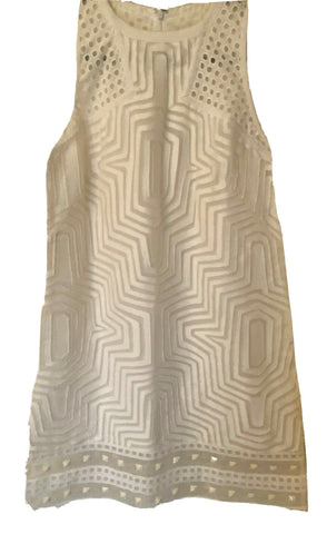 ANDREW GN White Broderie Anglaise dress runaway collection Size F 38 US 6 UK 10 $3980   ladies